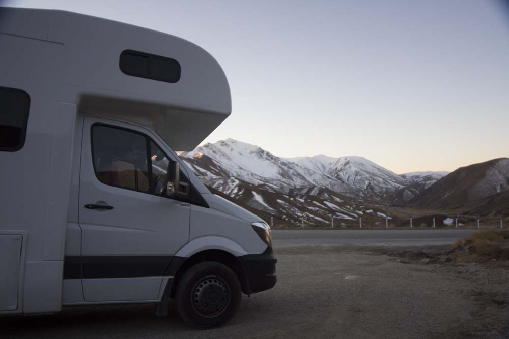 Motorhome na Nova Zelândia