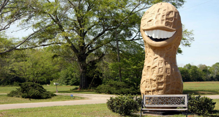 Jimmy Carter peanut statue