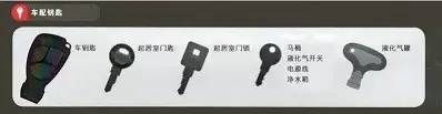 检查车辆配的钥匙是否齐全
