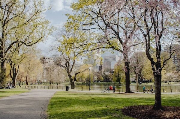 Rent an RV and visit the famous Boston Common.