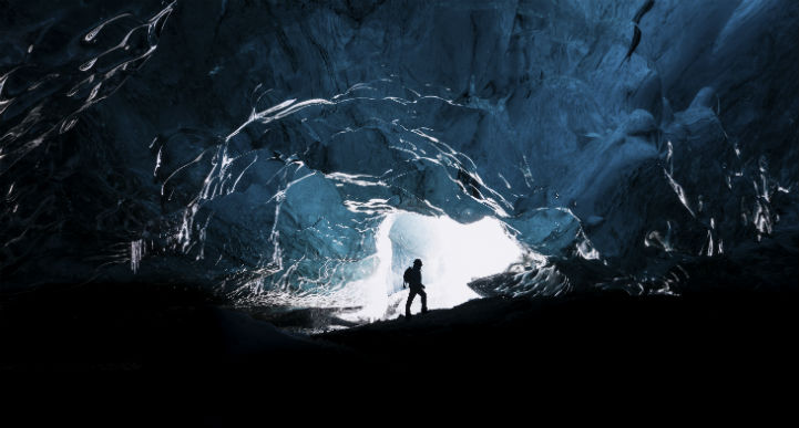 瓦特纳冰原冰洞，冰岛