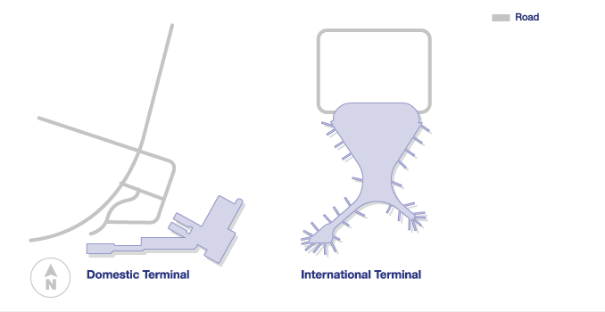 mumbai airport terminal map