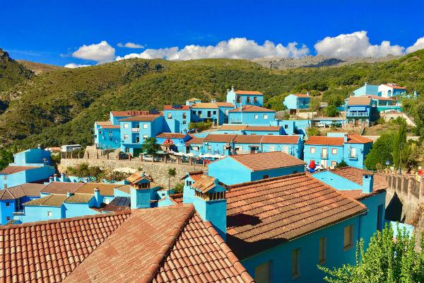 Juzcar was originally painted blue to promote a Smurfs movie, but the town has since embraced its colour change and decided to stick with it.