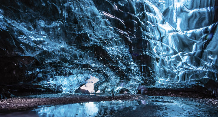 瓦特纳冰原冰洞，冰岛