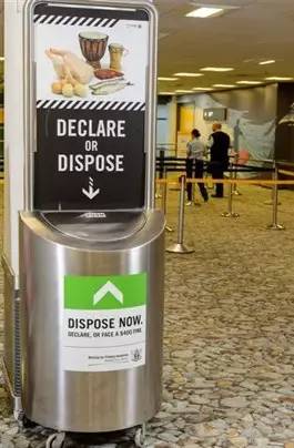 新西兰机场提供的检疫箱