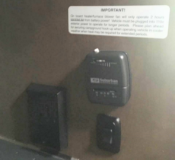 房车内部暖气系统