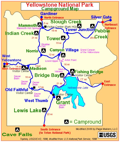 黄石公园房车自驾路线